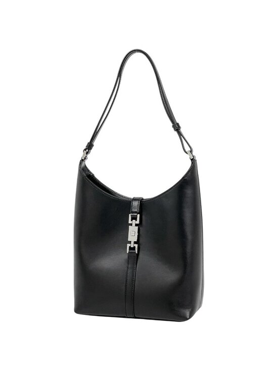 Gucci Handbags - Gucci Jackie Line Shoulder Bag Leather Black